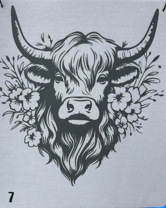 Highland Cow Image on T-shirt