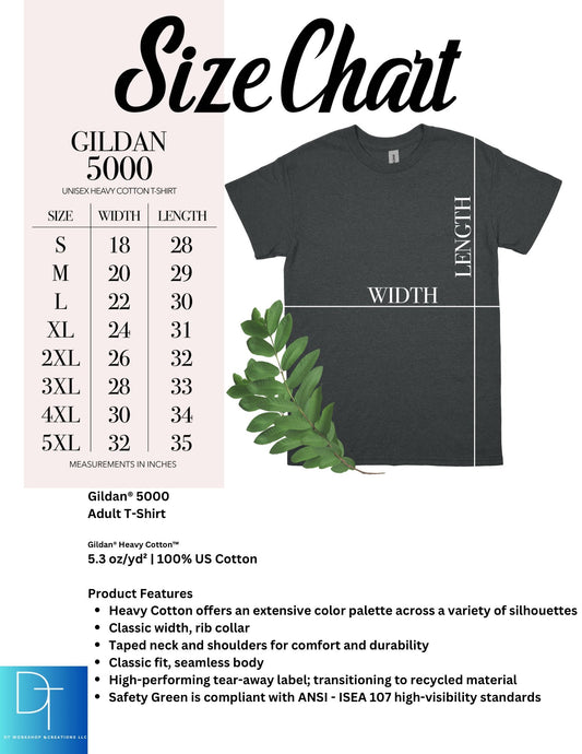 Custom Gildan 5000 T-Shirt Order - DT Workshop & Creations