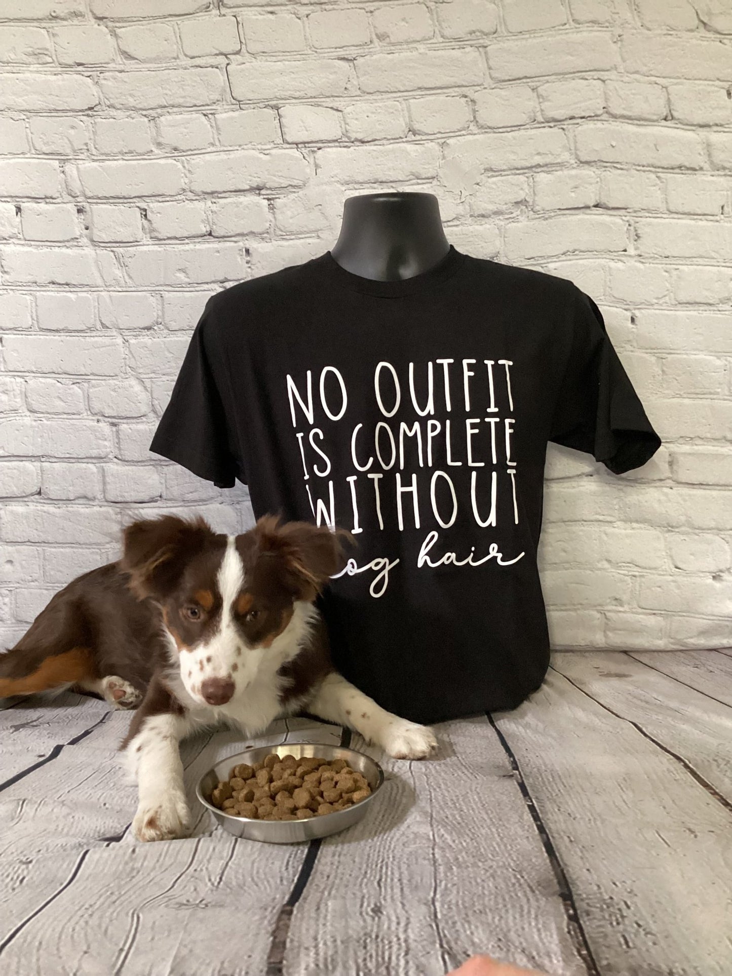 No Outfit is Complete Without Dog Hair T-Shirt - DT Workshop & Creations