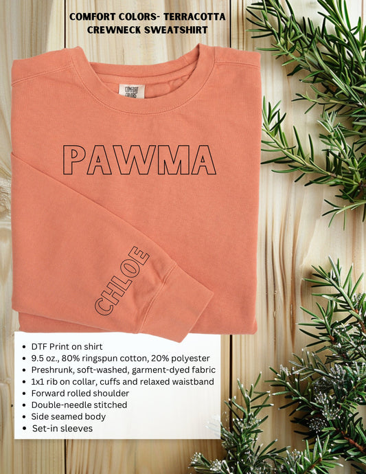 Pawma- Custom Name on Sleeve - DT Workshop & Creations